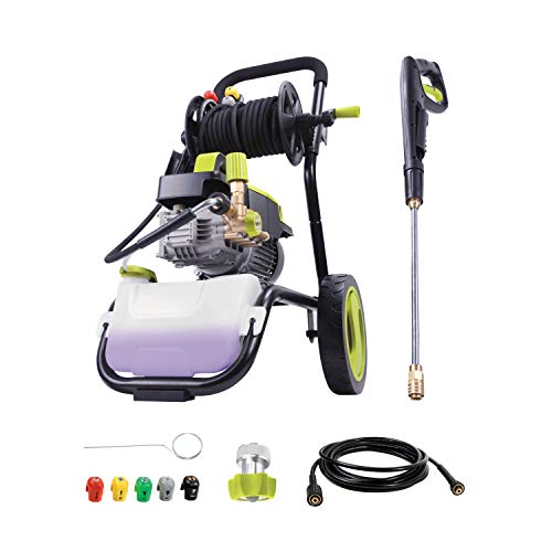 Sun Joe SPX9006-PRO 2.15 HP 1300 PSI 2 GPM Commercial Pressure Washer with Roll Cage and Hose Reel