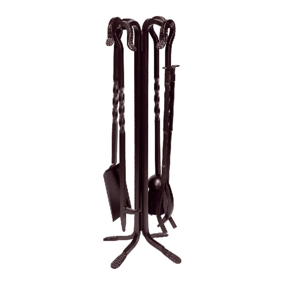 Dagan 5-Piece Bronze Wrought Iron Fireplace Tool Set