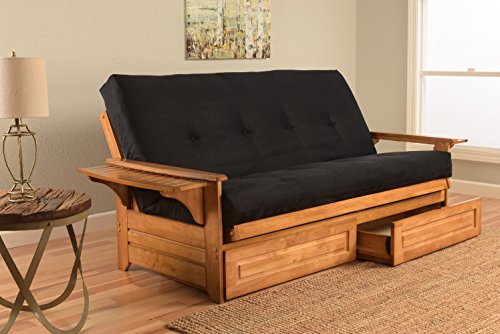 Lakeshore Complete Futon - Drawers, Frame and Mattress Set - Arm Tray 8