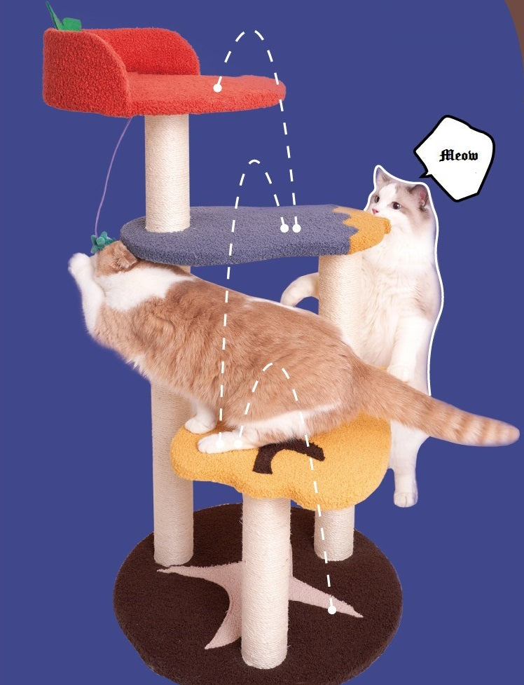 Vegetable Wood Cat Tree