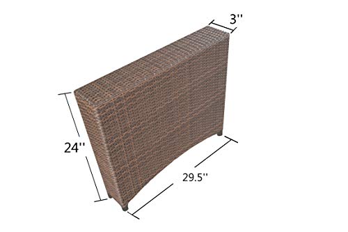 W Unlimited Studio Shine Collection Modular Sectional conversation set, 5 PCs, Dark Brown