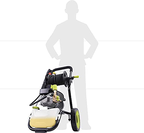 Sun Joe SPX9009-PRO 2.41 HP 1800 PSI 1.6 GPM Commercial Pressure Washer with Roll Cage and Hose Reel