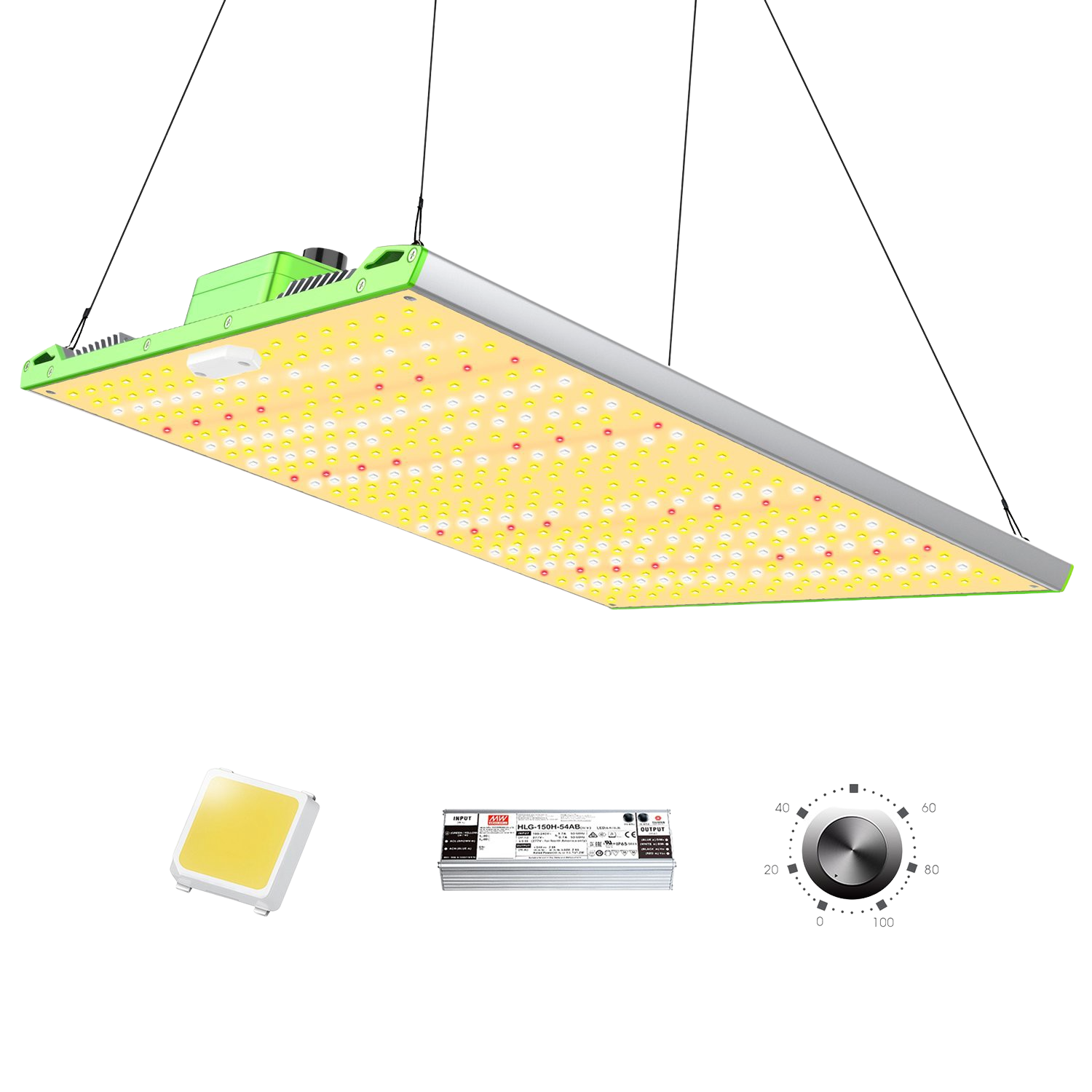 BESTVA Pro 2000W Dimmable Full Spectrum Quantum LED Grow Light New