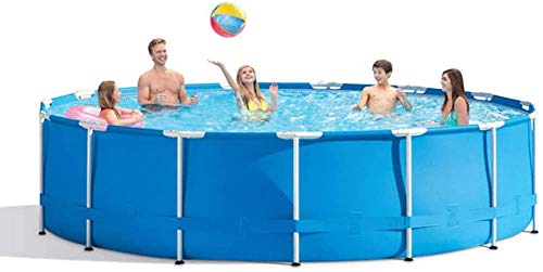 XLBHSH 305×76 cm Round Frame Swimming Pool Metal Frame Pool Above Ground Pool Pond Family Swimming Pool Metal Frame Structure Pool Leisure