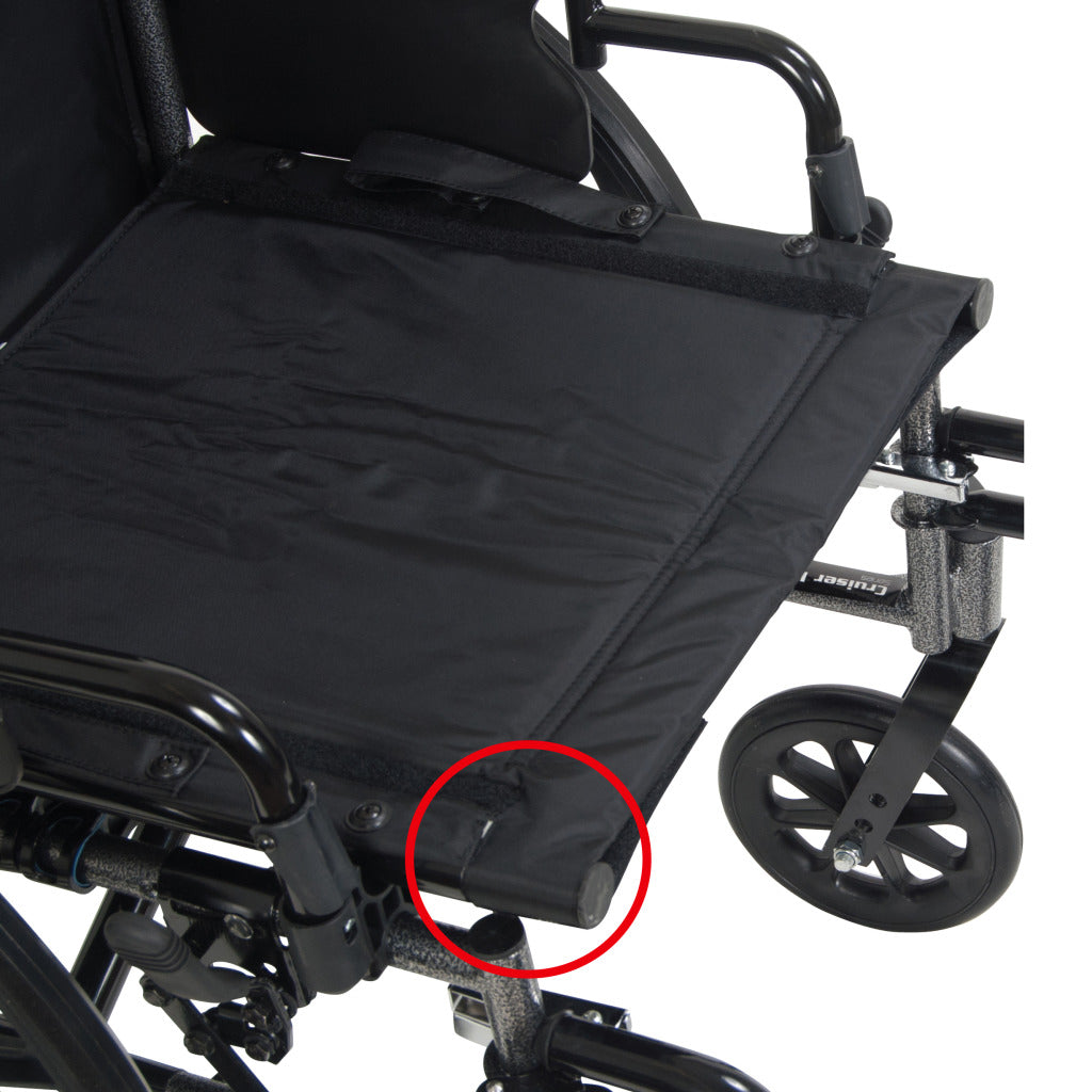 Drive Medical Cruiser III Wheelchair with Flip Back Detachable Desk Arm and Swing-Away Footrest