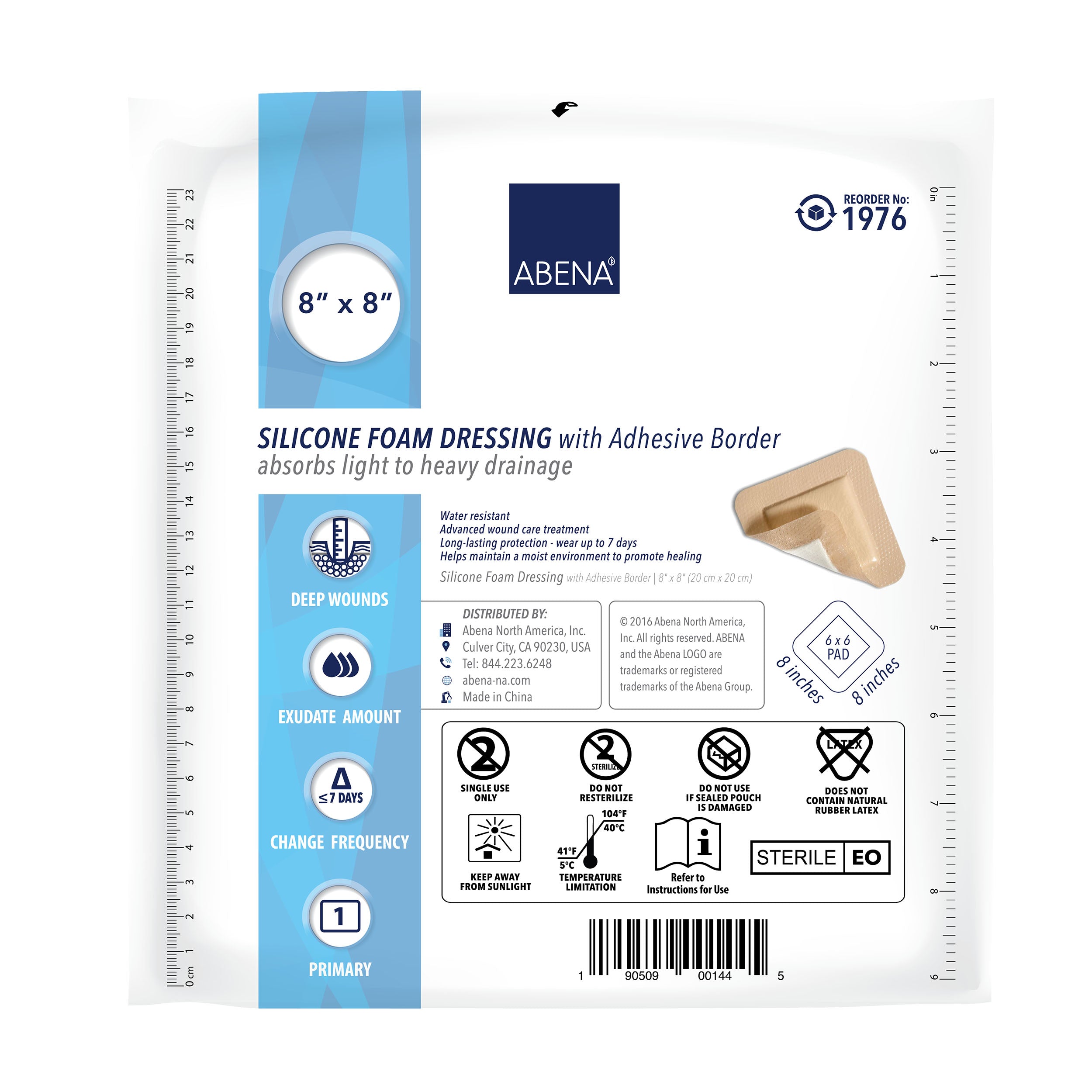 Abena Silicone Foam Dressings (with Adhesive)