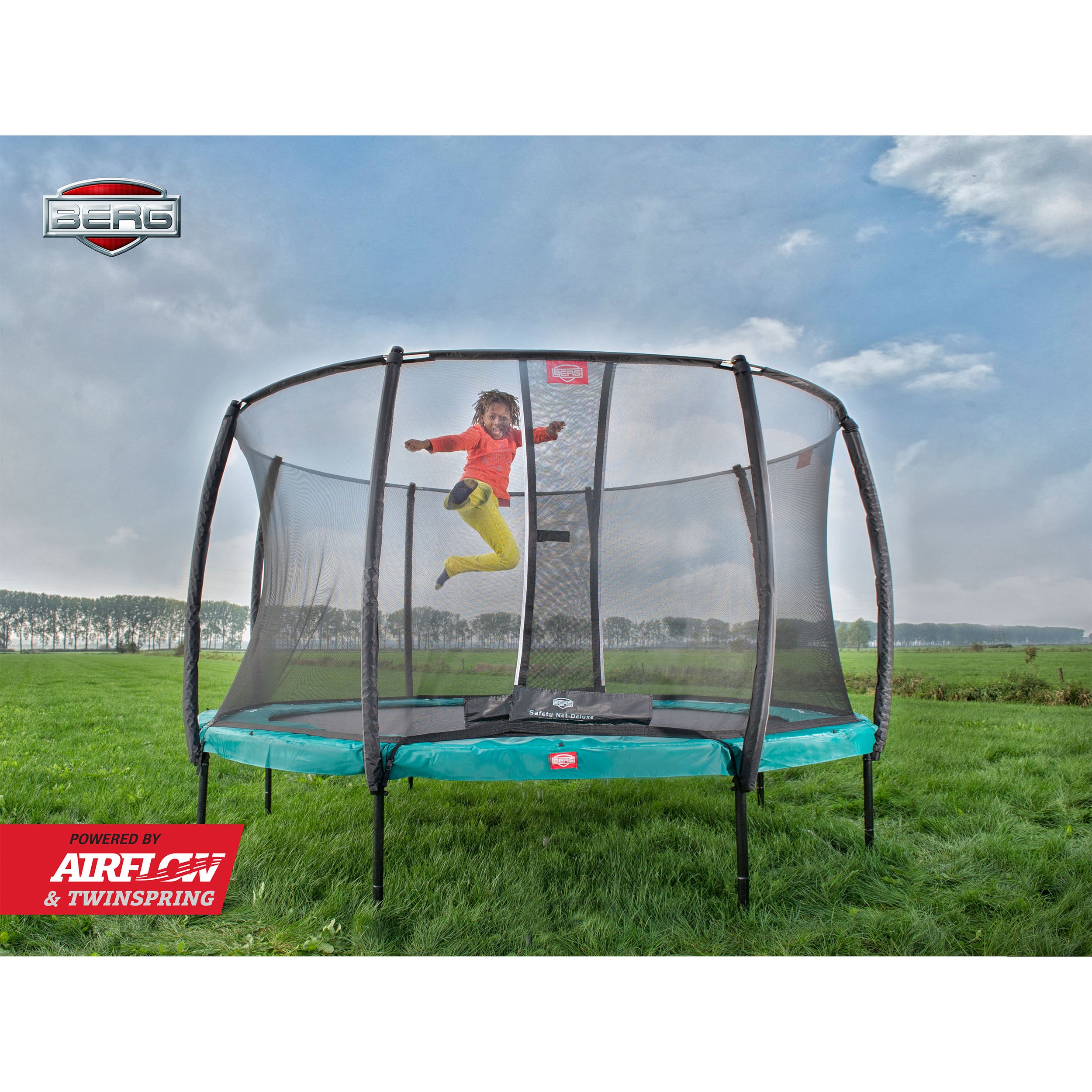 BERG Champion USA Deluxe Trampoline with + Safety Net