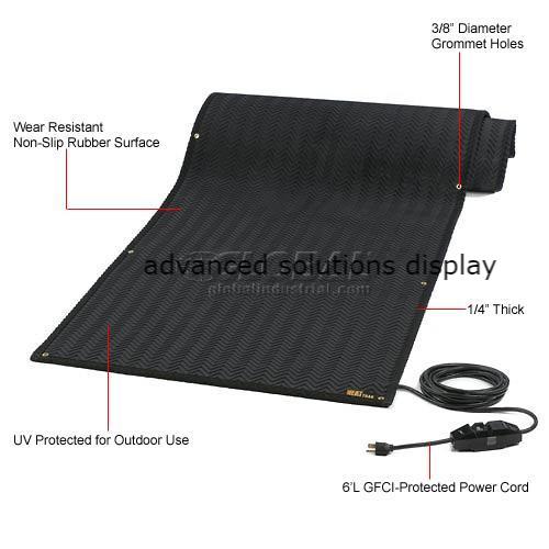 Heattrak® Outdoor Snow & Ice Melting Heated Walkway Mat 2'x 5' 120 Volts
