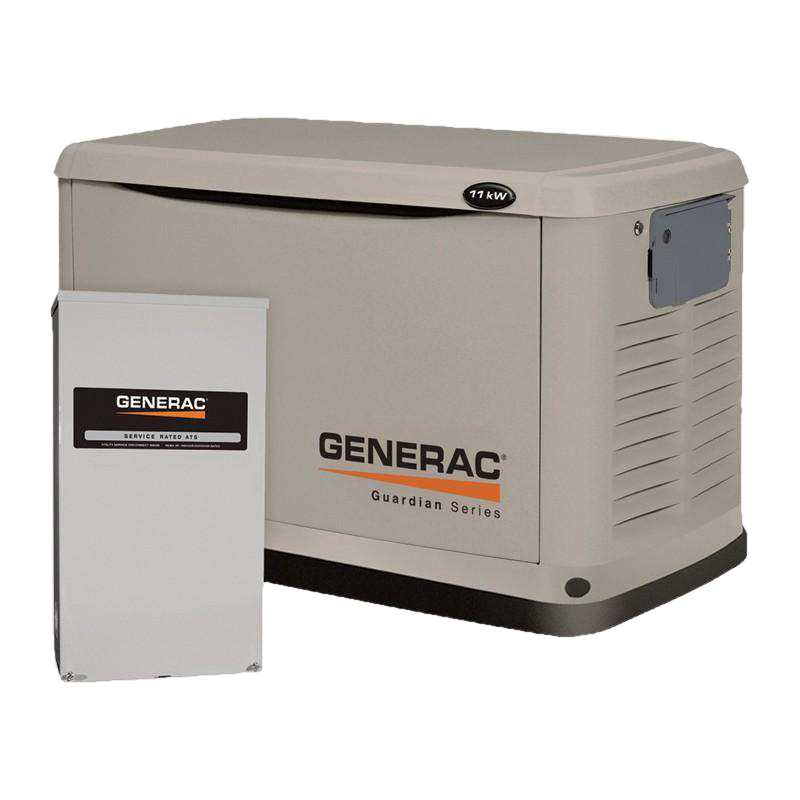 Generac/Honeywell 7058/6441 11kW Guardian Standby Generator w/Smart Transfer Switch New