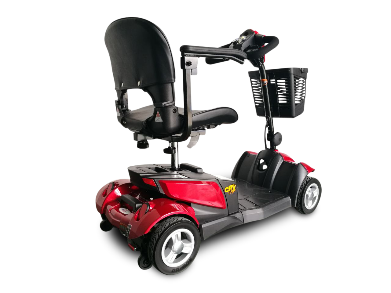 EV Rider CityCruzer 4 Wheel Electric Travel Scooter Red Open Box