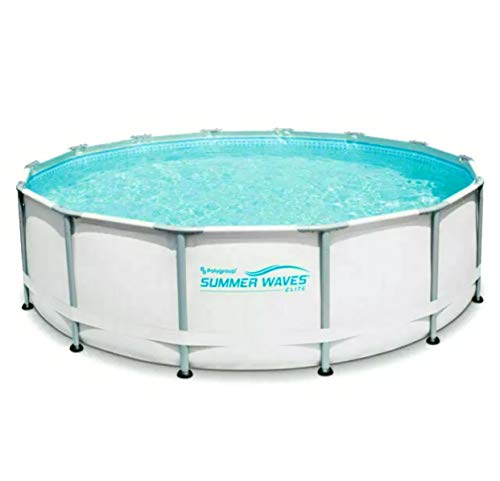SW Summer Waves Elite 14'x42 Premium Frame Pool with Filter Pump System