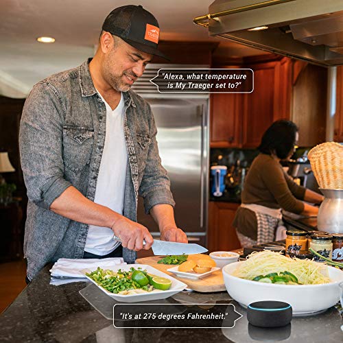 Traeger Grills TFB57GZEO Pro Series 575 Grill bundle with Echo Dot (3rd Gen) Charcoal