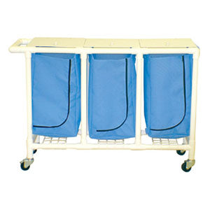 MJM Triple Bag Mobile Laundry Hamper