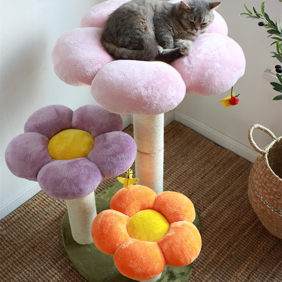 Three Flower Cat Tree