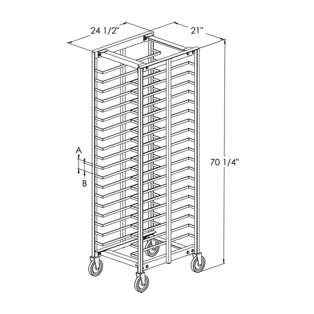PVI Food Service Universal Pan Rack