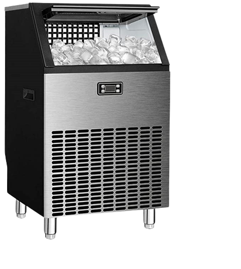 RW Flame Z120C 48 Pound Capacity Freestanding Commercial Ice Maker Machine New