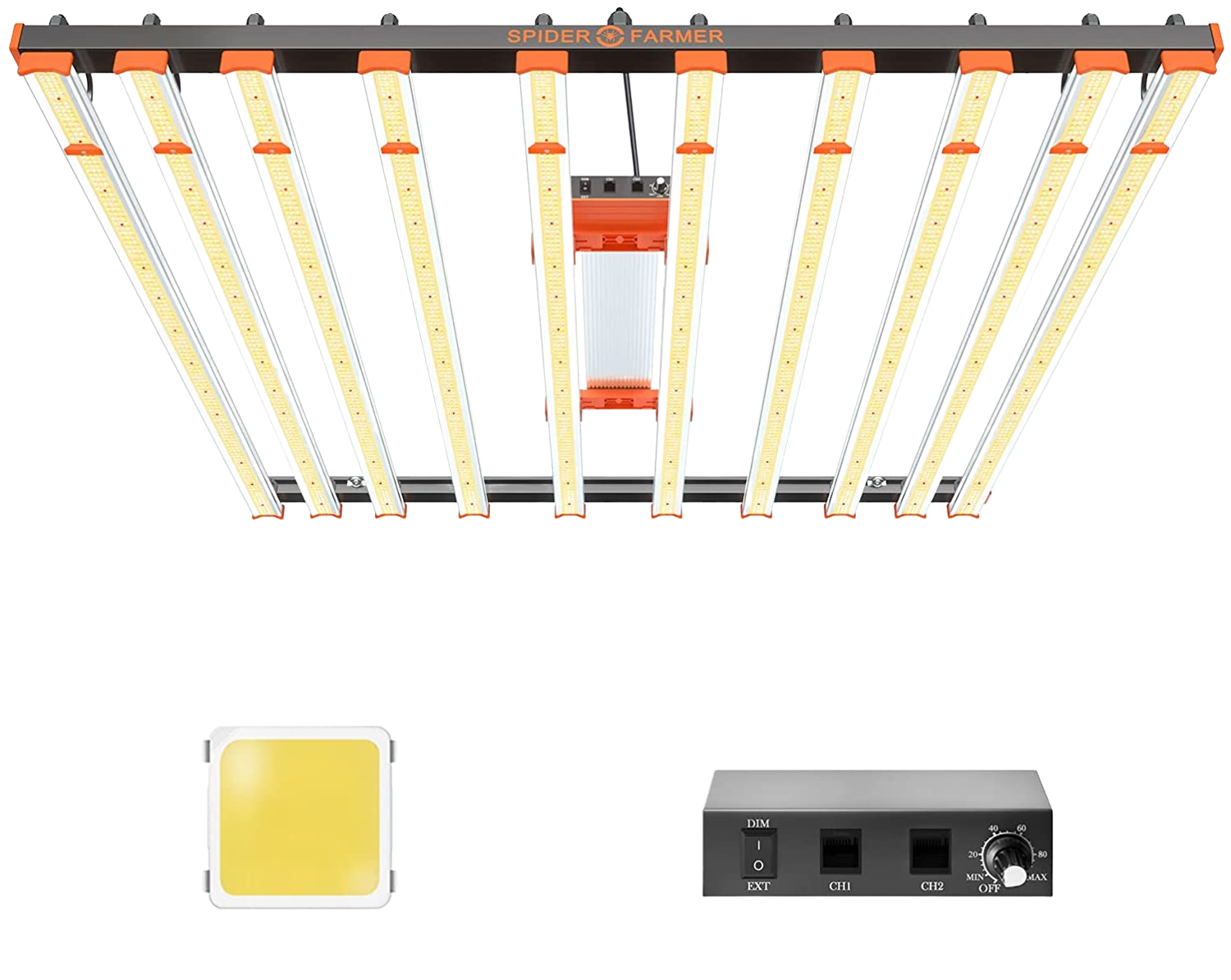 Spider Farmer SE1000W Dimmable Full Spectrum CO2 LED Grow Light New
