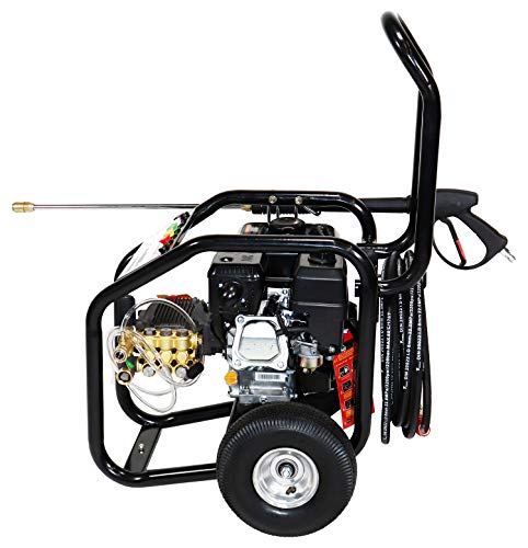 Erie Tools 3.0 GPM 3000 PSI Cold Water High Pressure Power Washer 6.5 HP Gasoline Engine with Gun Wand Hose and Nozzles
