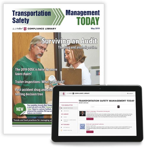JJ Keller Transportation Safety Management Today Newsletter, Print & Online Edition
