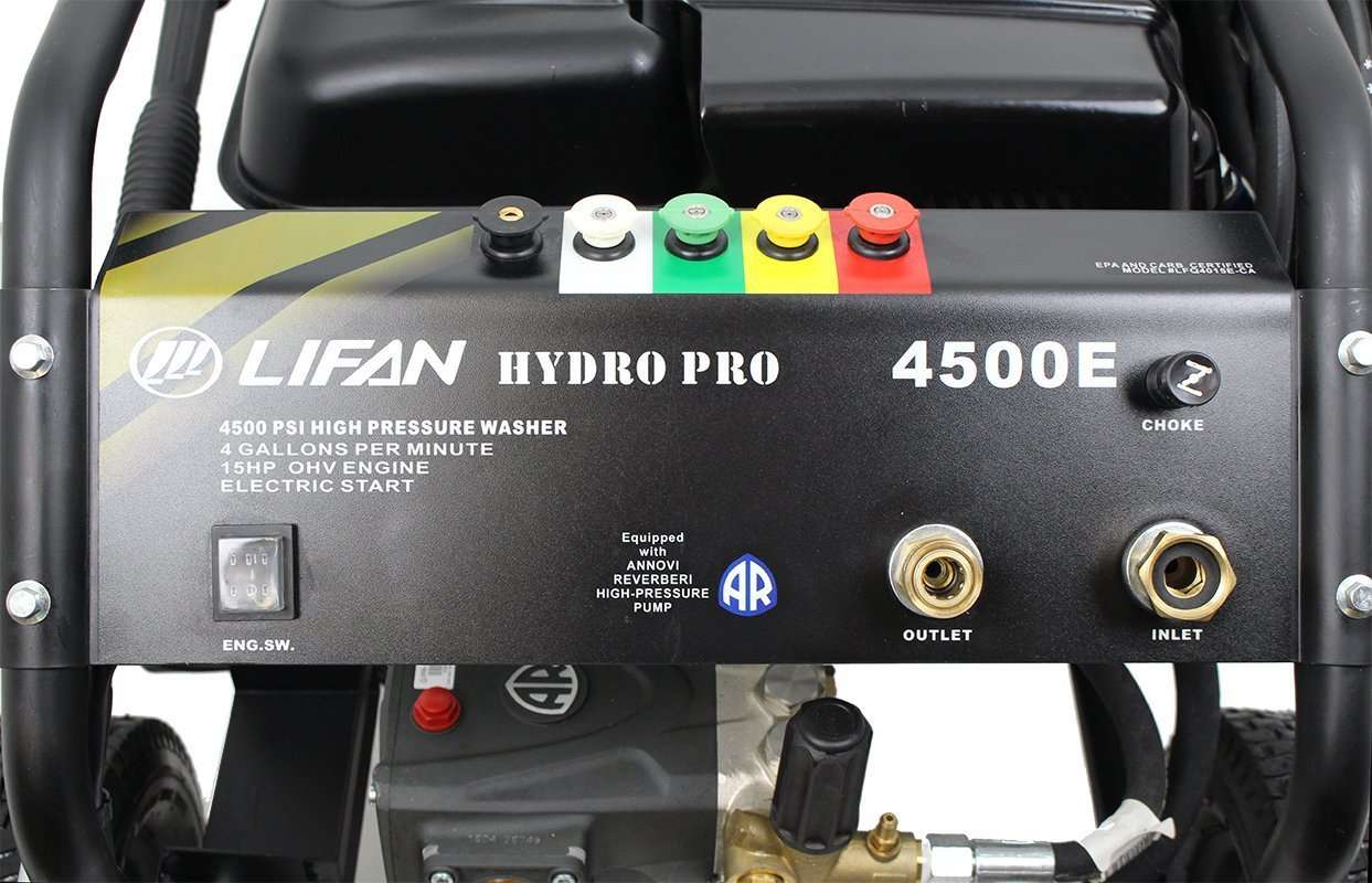 Lifan LFQ4515E Hydro Pro 4500 PSI 4 GPM Electric Start Pressure Washer New