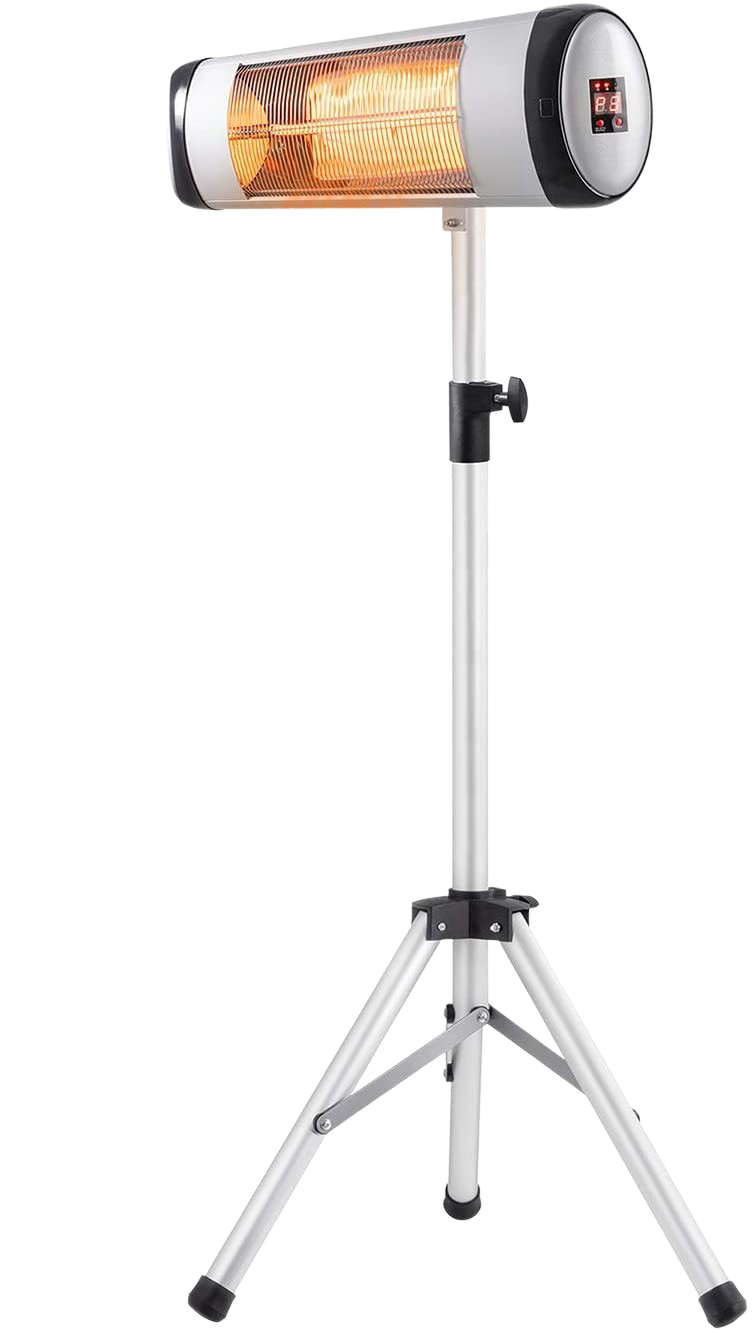 RW Flame 516B 500W-1500W Height Adjustable Waterproof IP65 Rated Infrared Electric Patio Heater With Remote New