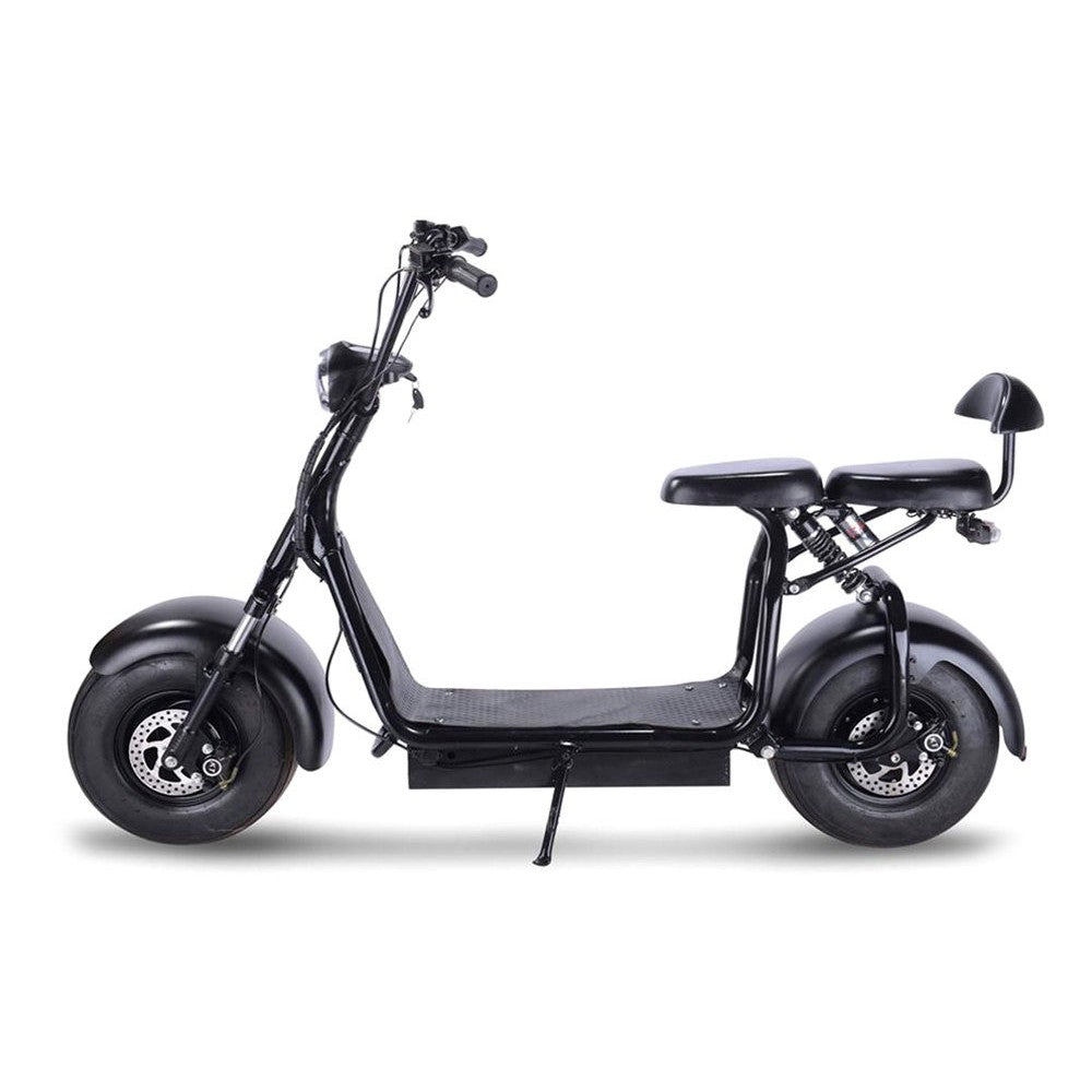 MotoTec Knockout 60v 1000w Black Electric Scooter