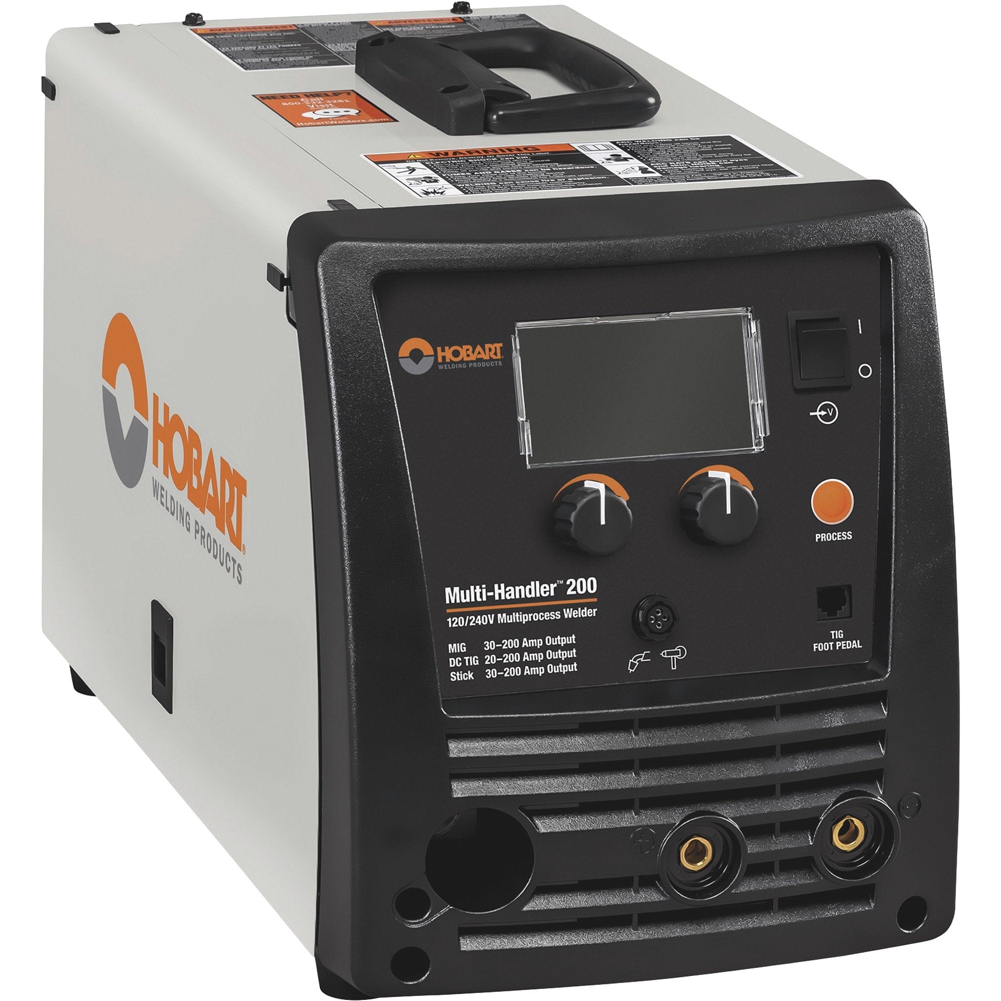 Hobart 500578 Multi-Handler 200 Multiprocess 120/240V Welder with Multi-Voltage Plug and MIG Gun Manufacturer RFB