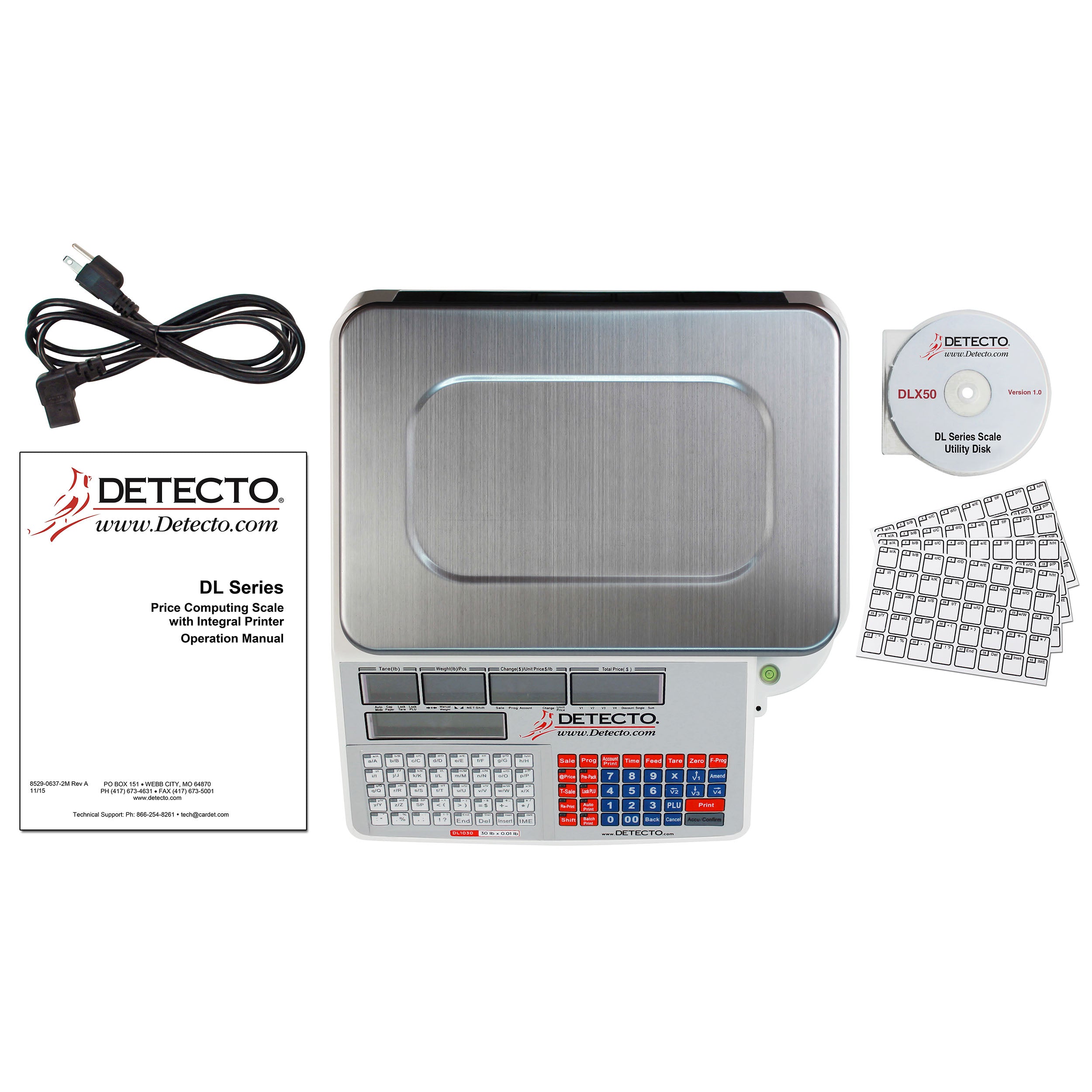 Detecto DL Series with Integral Printer Price Computing Scale