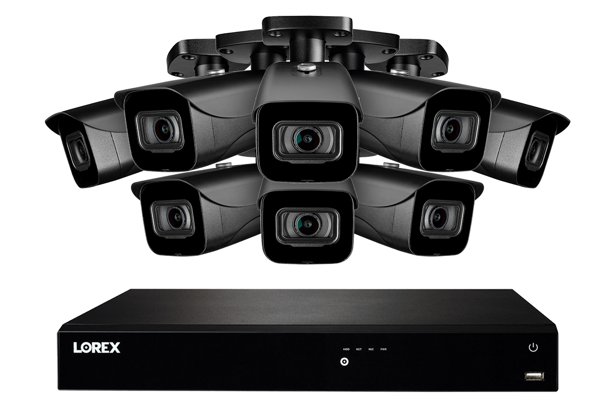 Lorex N4K3-168BB 16-Channel Fusion NVR System with Sixteen 4K (8MP) IP Cameras Security Surveillance System New