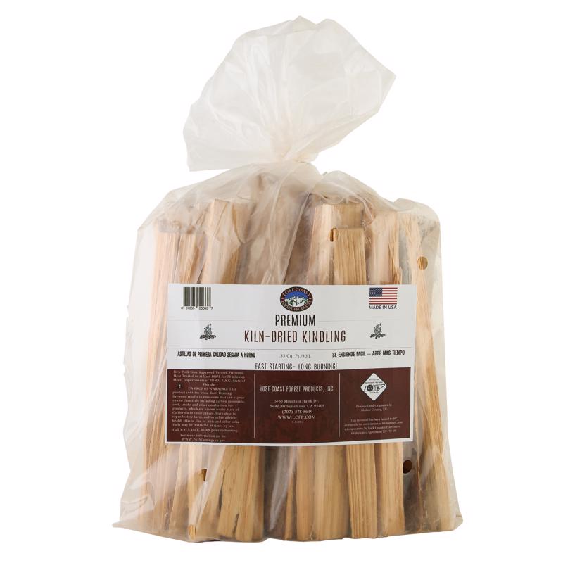 Lost Coast Premium Wood Seasoned Kindling 0.33 cu. ft. (Pack of 60)
