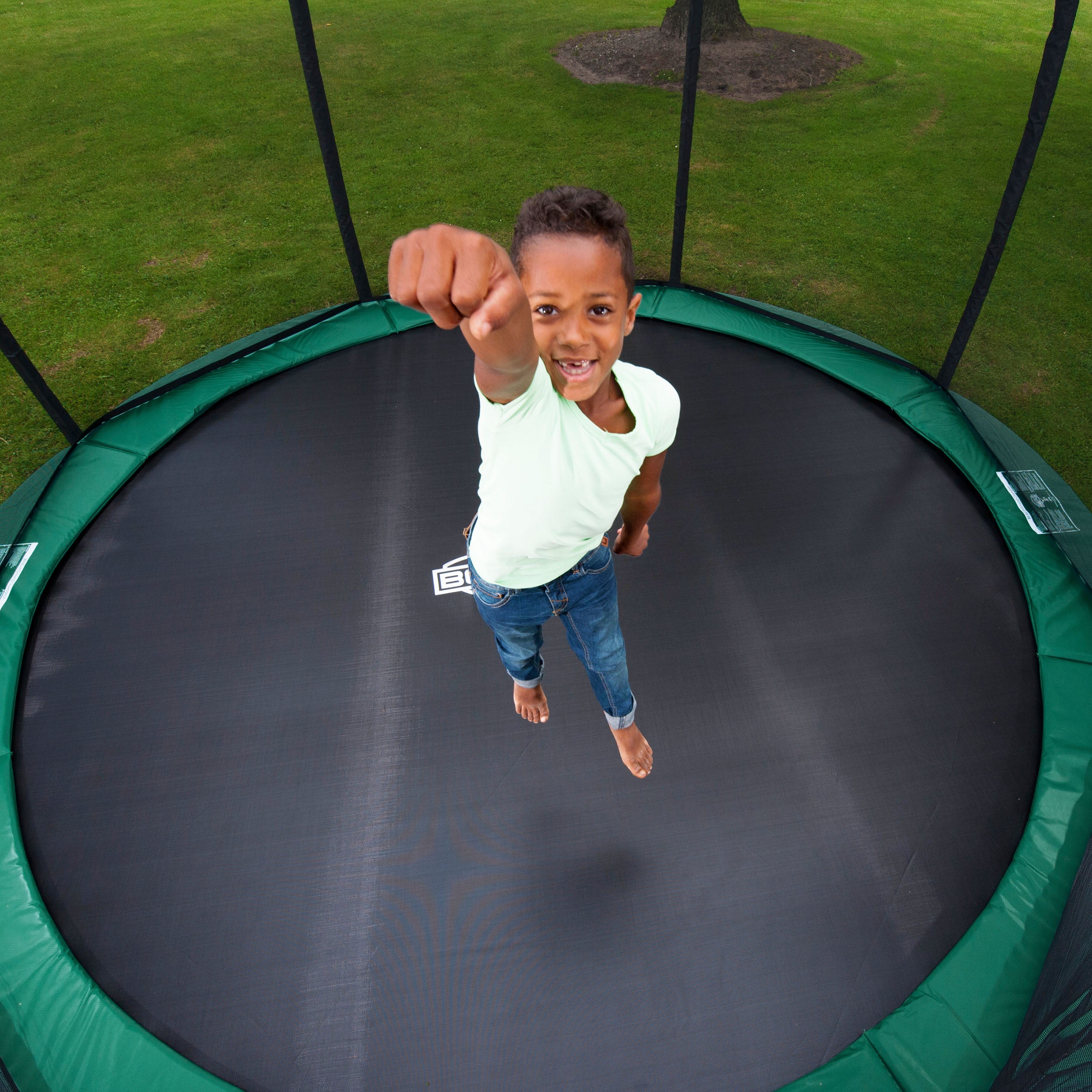 BERG Champion USA  InGround Trampoline with Safety Net Deluxe