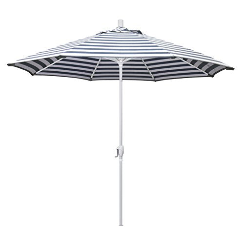 California Umbrella GSPT908170-F96 Patio Umbrella, Navy/White