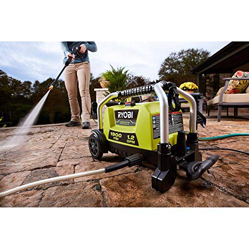 RYOBI RY1419MTVNM-SC 1900 PSI 1.2 GPM Cold Water Wheeled Electric Pressure Washer with 12 in. Surface Cleaner