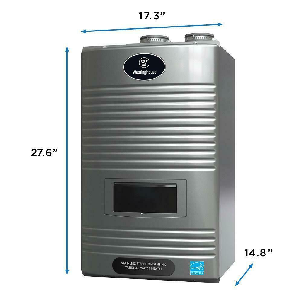 Westinghouse WGRTNG199 11 GPM Ultra Low NOx Natural Gas Condensing Tankless Water Heater New