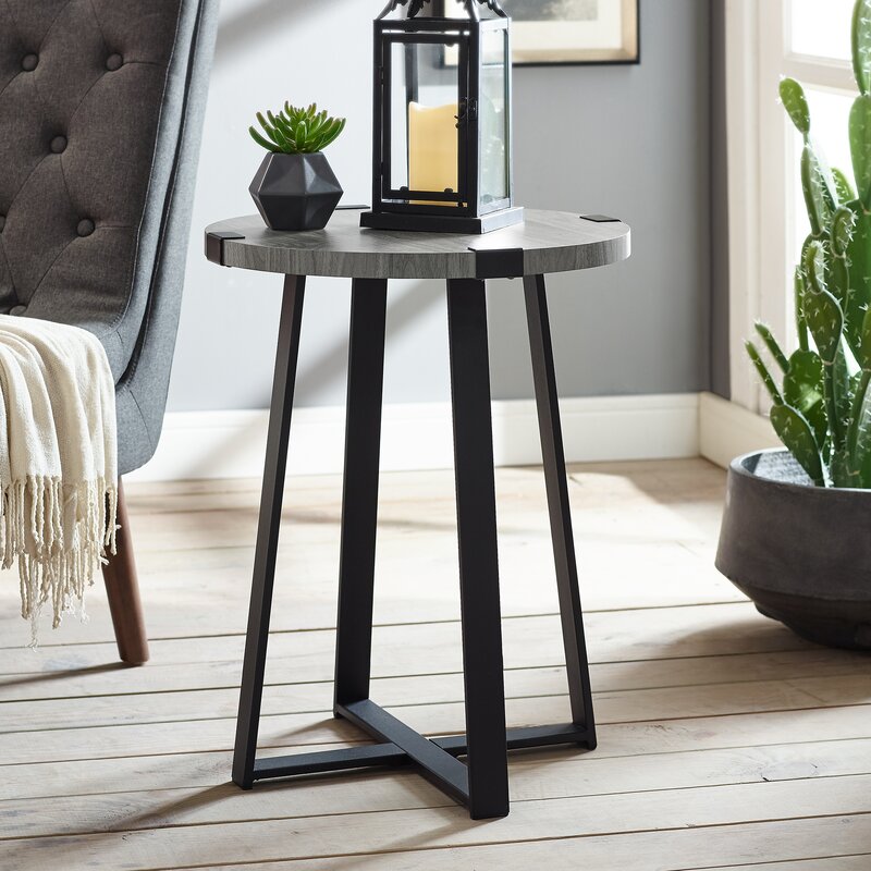 Enrique Cross Legs End Table
