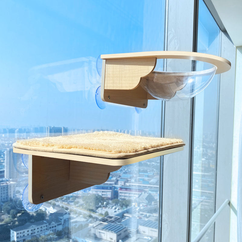 Wood Cat Window Perch