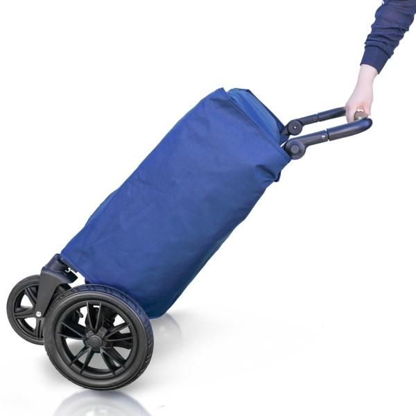 WonderFold Baby X4 Push/Pull 4-Passenger Quad Stroller Wagon Navy New