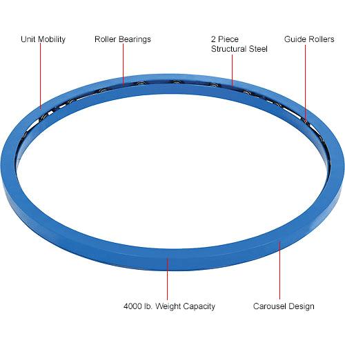 Pallet & Skid Carousel Turntable Rotating Ring 4000 Lb. Capacity