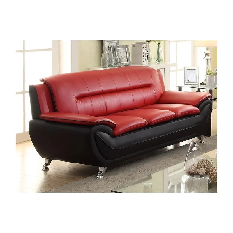 Montac Faux Leather Living Room Sofa