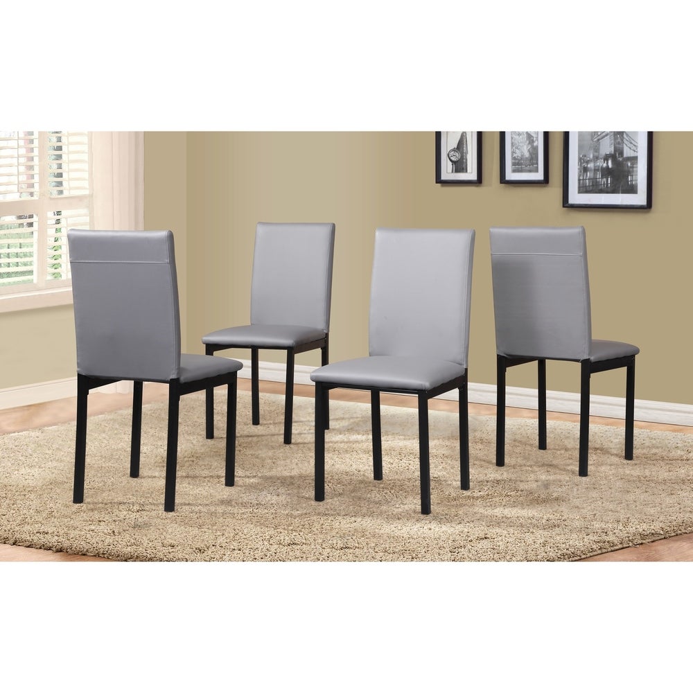 5 Piece Citico Metal Dinette Set with Laminated Faux Marble Top
