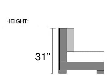 Modern Softkie Light Grey L-Sectional Sofa