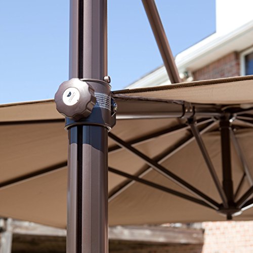 Treasure Garden 8.5-ft. Square Offset Patio Umbrella