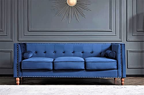 US Pride Furniture S5369N-S5372N-S Sofas, Blue