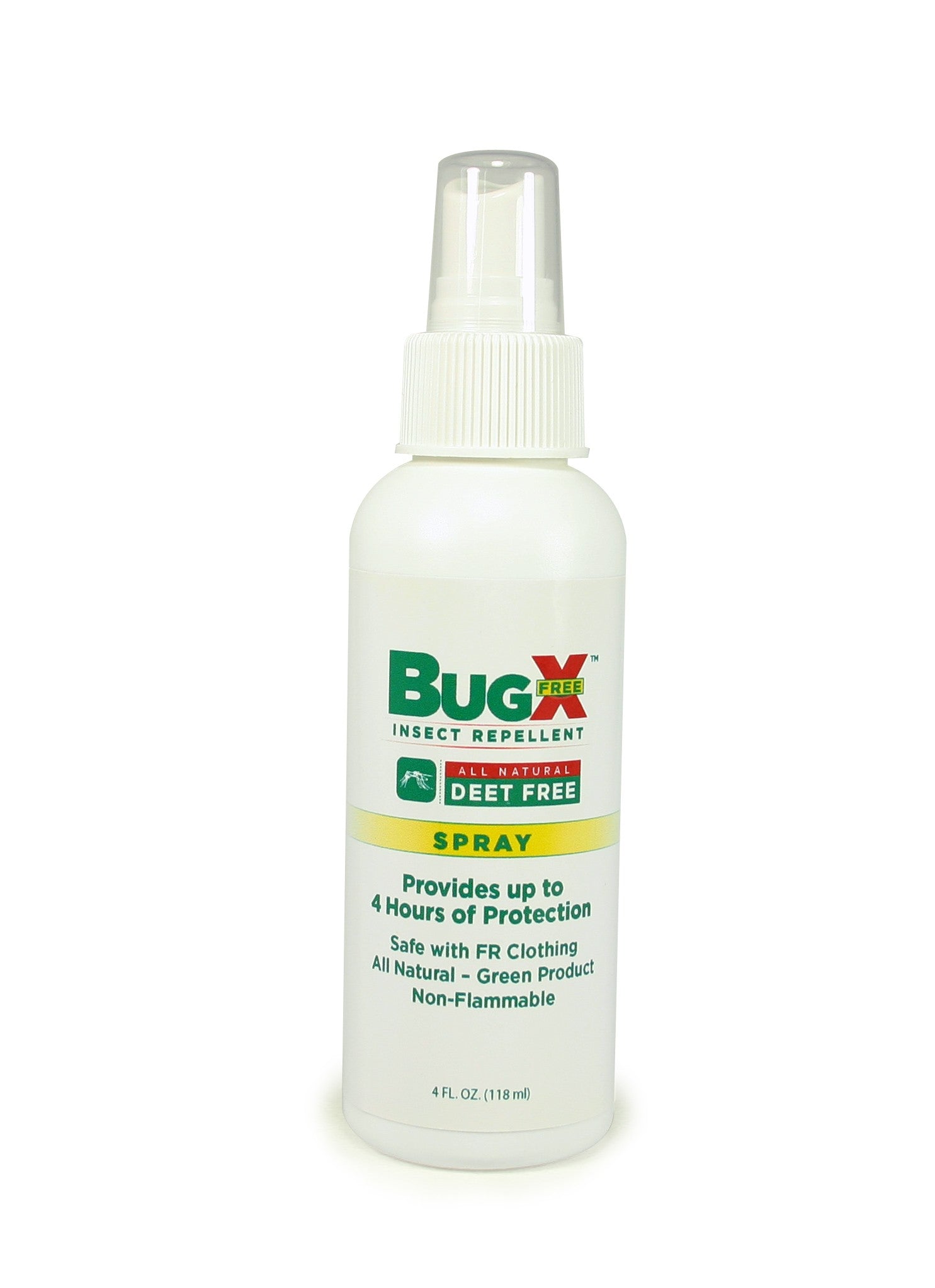 First Aid Only BugX DEET FREE Insect Repellent Spray, 4 oz. Bottle, Case of 12 (24 per order)
