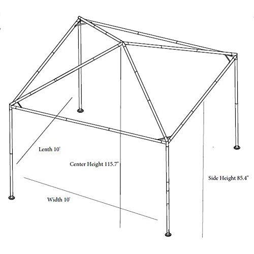 Impact Canopy 10' x 10' Gazebo Canopy Tent with Mosquito Netting and Sidewalls, Dark Gray