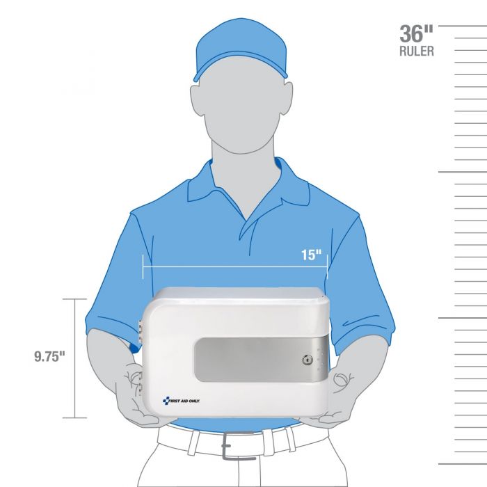 First Aid Only SmartCompliance Complete Empty Lockable Station (Case Of 4)