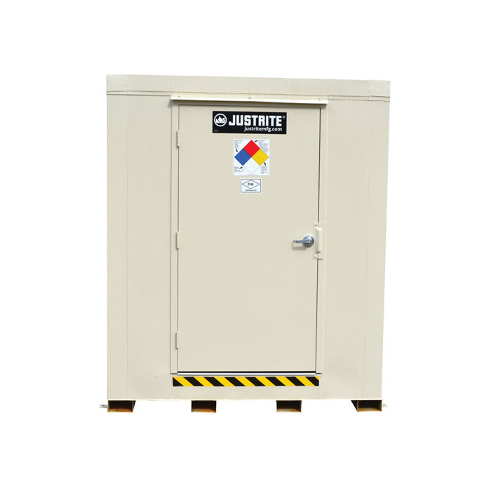 Justrite 4-Hour Fire-Rated Outdoor Safety Locker, 16-Drum