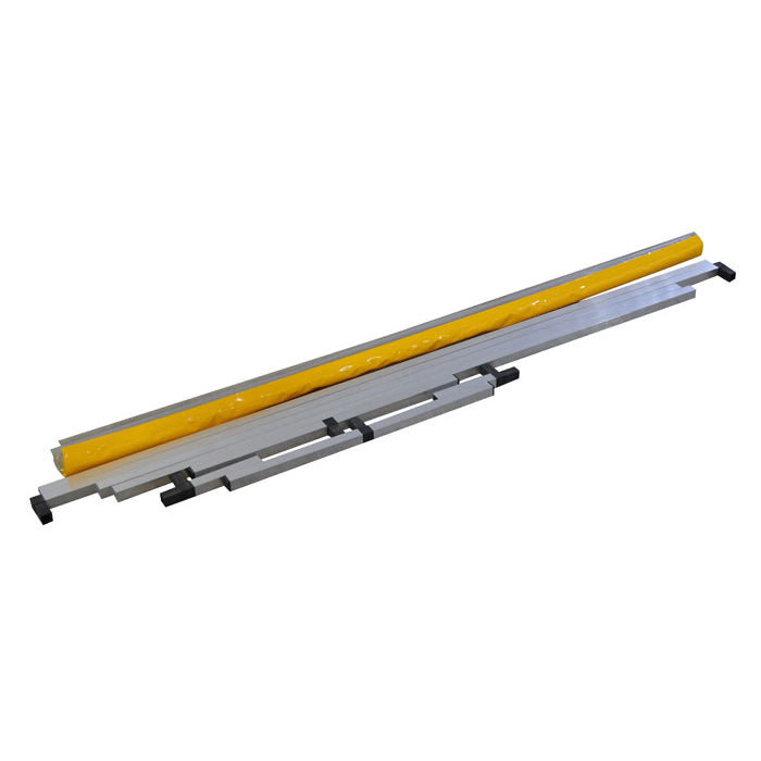 Justrite 6' X 5' Free Standing Workspace Cough And Sneeze Guard, PVC In Aluminum Frame