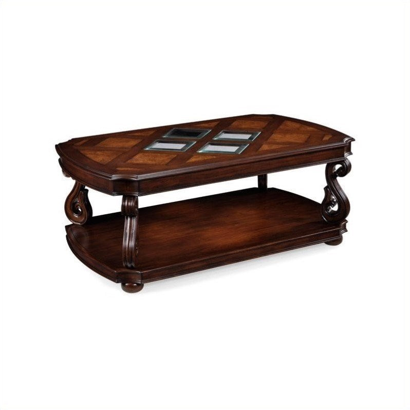 Magnussen Harcourt Wood Rectangle Cocktail Table