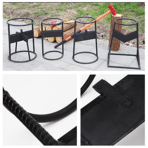 zlw-shop Manual Kinding Log Wood Splitter Cast Steel Firewood Kindling Splitter Simple Wood Splitter, Diameter 10.4 Inches 18.7 Inches (H)